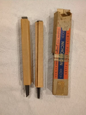11 Unused Vintage Nicholson Swiss Pattern 2# X F File See Pictures. Box Included - Image 1 of 4