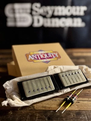 Seymour Duncan Antiquity Humbucker Set Aged Nickel FREE Bumblebee Capacitors - Image 1 of 3