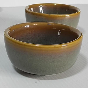 Vintage Mossy Green HLC Stoneware 8-oz Dessert Sauce Bowl 1 Bowl - Picture 1 of 5