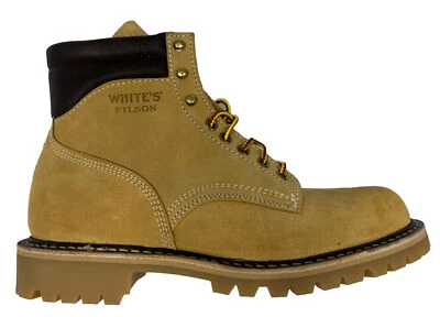 Botas White's x Filson Shop 20224479 HECHAS EN EE. UU. - RARAS Bronceado Natural Roughout CC Foto 1 de 4