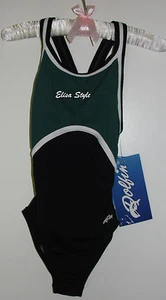 NWT Dolfin Swimsuit Little Girls Chlorine Resistant Sz 24 (approx. 8) - Foto 1 di 5