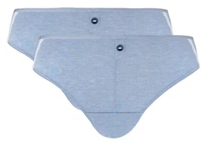 Confezione 2 mini slip BeeDees morbidi con pizzo Summer Heart 46 grigioblu nuovi - Foto 1 di 6