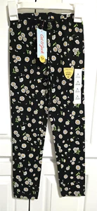 Cat & Jack Girls Black Leggings With Daisy Size S (6-7) New With Tag - Picture 1 of 1