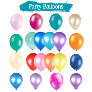 Globos de helio de 10 pulgadas de látex liso para decoración de cumpleaños boda fiesta - Imagen 1 de 31