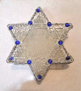 Caja de malla de alambre Star Of David Magen David Judaica Chanuka - Imagen 1 de 3