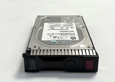 HPE 3TB 6G SAS 652766-B21 7.2K LFF (3.5-inch) SC Midline - Image 1 of 4