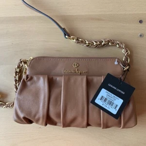 NANETTE LEPORE GRACE COGNAC BROWN CROSSBODY BAG - Picture 1 of 5