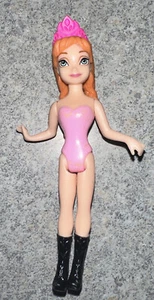 2009 Mattel Polly Pocket Disney Princess Magic Clip Anna 4" Loose Figurine  - Picture 1 of 7