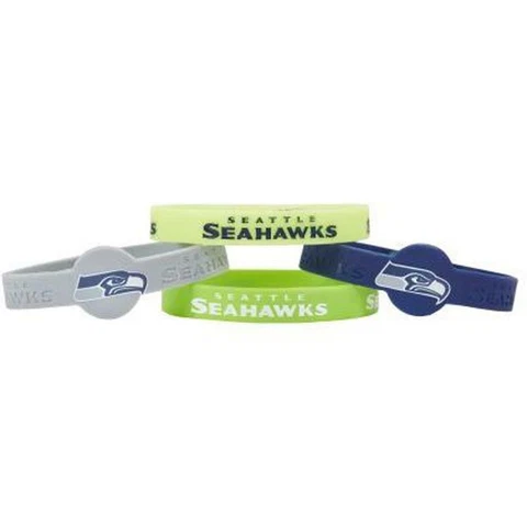 Seattle Seahawks Bracelets 4 Pack Silicone Cover