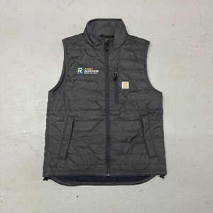 Chaleco acolchado Carhartt Rain Defender para hombre gris medio aislado relajado 0V2286-M - Imagen 1 de 8