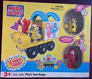 2009 Mega Bloks Yo Gabba Gabba Plex's Tour Buggy 19pcs Building Set 85006 Open - Picture 1 of 17