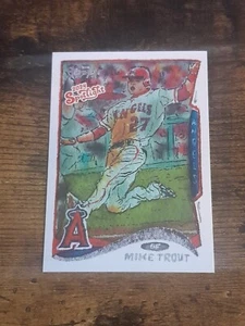 MIKE TROUT Topps '24 Spotlight Andy Friedman Spotlight Stamp 48/75 - Picture 1 of 2