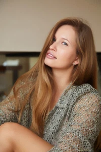 ACEO Card Pretty Ukrainian Ginger girl, Tamara, in a sweater giving us the eye - Picture 1 of 1