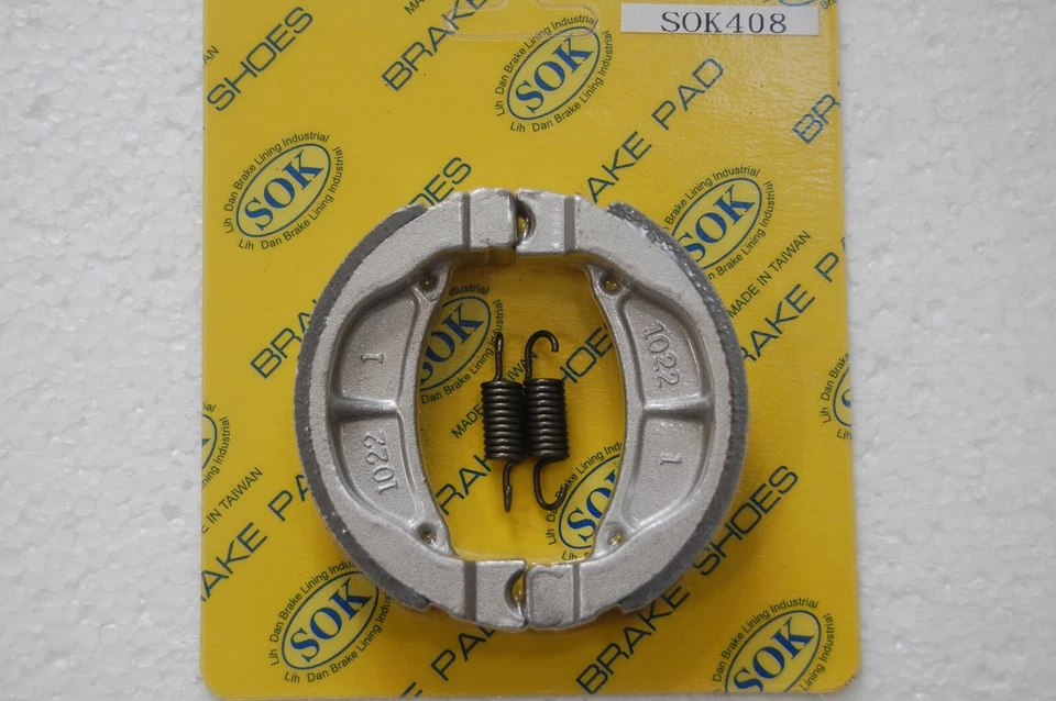 ZAPATOS DE FRENO DELANTEROS + Muelles aptos para KAWASAKI KDX 80 Mini 1984-1988 KDX80 Foto 1 de 1