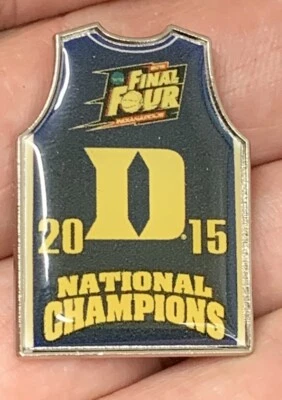 Duke Blue Devils Pin NCAA 2015 National  Champions Basketball jersey - Image 1 of 3