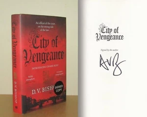 D V Bishop - City of Vengeance - Signed - 1st/1st (2021 First Edition DJ) - Foto 1 di 6