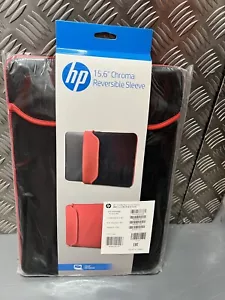 15.6" HP CHROMA REVERSIBLE LAPTOP COMPUTER SLEEVE CASE IN BLACK & RED - Picture 1 of 8