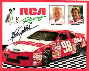 Autógrafo firmado por John Andretti 8,5"x11" PROMO SLICK RCA Racing Ttm - Imagen 1 de 3