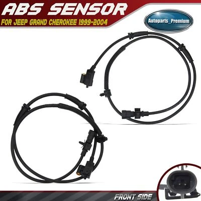 Sensores de velocidad ABS para Jeep Grand Cherokee 1999-2004 delanteros izquierdo y derecho 2 piezas Foto 1 de 4