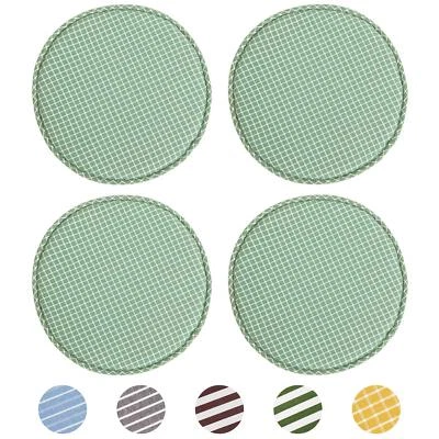 Round Bar Stool Cushions for Kitchen Dining Seat Pads with Ties 4 Pack Non Sl... - Image 1 of 4