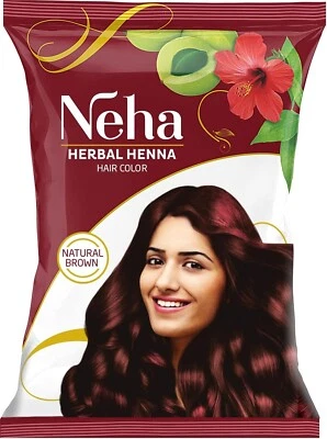 Neha Herbals Henna Hair Colour, 150g (Pack of 10) - Brown - image 1 of 4