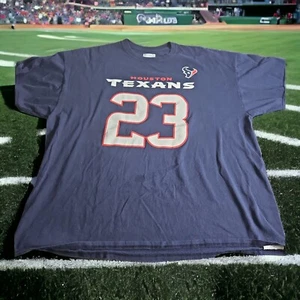 Team Apparel HOUSTON TEXANS #23 Foster T-shirt NAVY Men's size 2XL - Picture 1 of 5