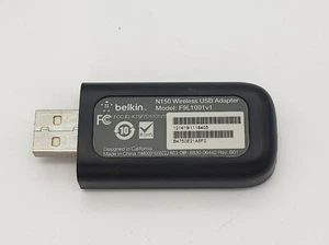 Belkin N150 Wireless USB Adapter Model F9L1001v1 Includes Cradle, untested - Picture 1 of 6