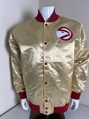 MITCHELL & NESS Men’s Atlanta Hawks Jacket Size Large ( NWOT ) Cover