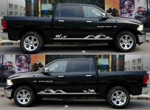 For 2009-2020 Dodge Ram 1500 2500 Side Door Stripes Truck Decals Stickers Vinyl - Picture 1 of 13