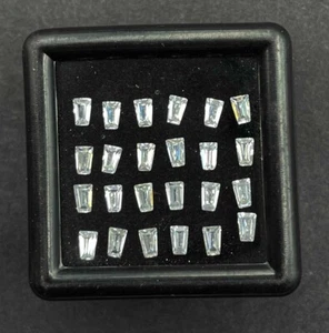 Piedras preciosas sueltas corte baguette cónico circón blanco natural 100 piezas 1,50*2*3 mm 10 quilates - Imagen 1 de 5
