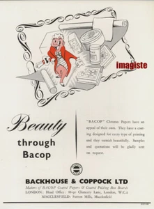 Vintage British Ad (1950s): Backhouse & Coppock Papers / Funditor - Picture 1 of 2