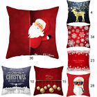 Christmas Pillow Case Sofa Throw Cushion Cover Home Decor 45cmx45cm