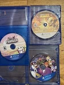 3 Game Lot, Crash Team Rumble PS5, PS4 Forager, PS4 Penguin Wars, 3 Games - Picture 1 of 7