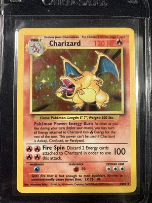 🔥Charizard 004/102 Base Set Holo Unltd- Pokémon Tcg Lp - Image 1 of 4