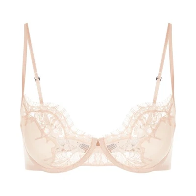 La Perla Women's Nude Beige Silk Lace Unpadded Bra US 36C IT 3C - Image 1 of 4