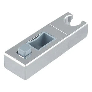 Resin Pad Protected Shower Rail Head Slider Bar Holder Chrome 30 15mm 30 18mm - Picture 1 of 48
