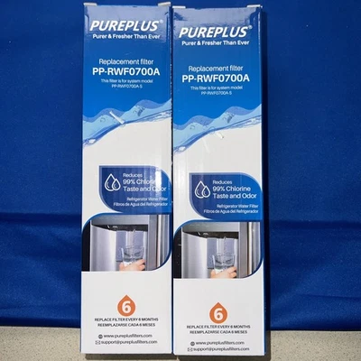 Two (2) PurePlus Water Filters PP-RWF0700A NEW. SEALED. - Image 1 of 3
