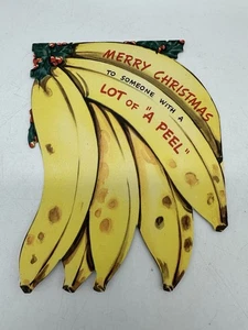 Vintage Greeting Card Christmas Novo Laugh 1940s 1950s Humor Unused NOS - Picture 1 of 5