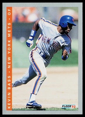 1993 Fleer #466 Kevin Bass New York Mets - Image 1 of 2