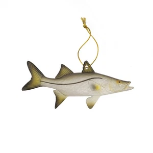 5" Snook Fish Xmas Tree Ornament Holiday Gift Topper Nautical Christmas Decor - Picture 1 of 4
