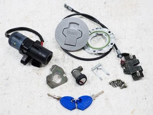 100%Wrok 03-10 Buell Firebolt XB12R XB9R XB12 XB9 Ignition Cap Seat Lock Key Set - Picture 1 of 19