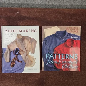 Patterns From Finished Clothes & Shirt Making Books Sewing Lot Of 2 EUC - Picture 1 of 18