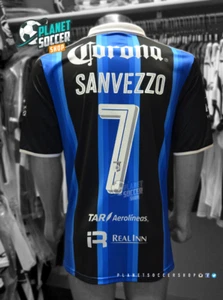 AUTHENTIC PUMA GALLOS BLANCOS QUERETARO 2016-2017 MEXICO SOCCER JERSEY, SANVEZZO - Picture 1 of 6
