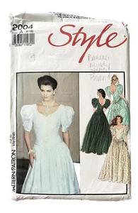 Vintage 1990s Simplicity Uncut Wedding Prom Dress # 2004 Size 6-16 Formal Wear - Picture 1 of 2