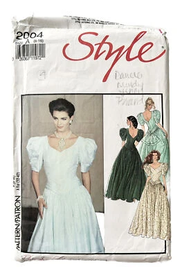 Vintage 1990s Simplicity Uncut Wedding Prom Dress # 2004 Size 6-16 Formal Wear - Image 1 of 2