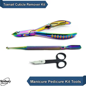 Cuticle Nipper Art Craft Pedicure Cutter Nail Pusher Gouge Art Scissor - Picture 1 of 4