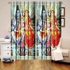 Digital Printed  God Shiva Parivar Curtains for Home,Pooja Room Pack of 2 US