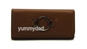 OROTON ELEMENTAL SLIM CLUTCH LEATHER WALLET TAN COLOUR BNIB RRP$225 - Foto 1 di 7