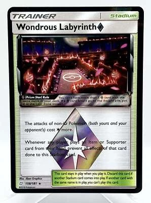 Wondrous Labyrinth 158/181 S&M Team Up Prism Star Pokemon TCG Card - Image 1 of 3