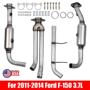 Converter For 2011-2014 Ford F-150 3.7L 50582 73027 Left + Right Catalytic Sides - Foto 1 di 12
